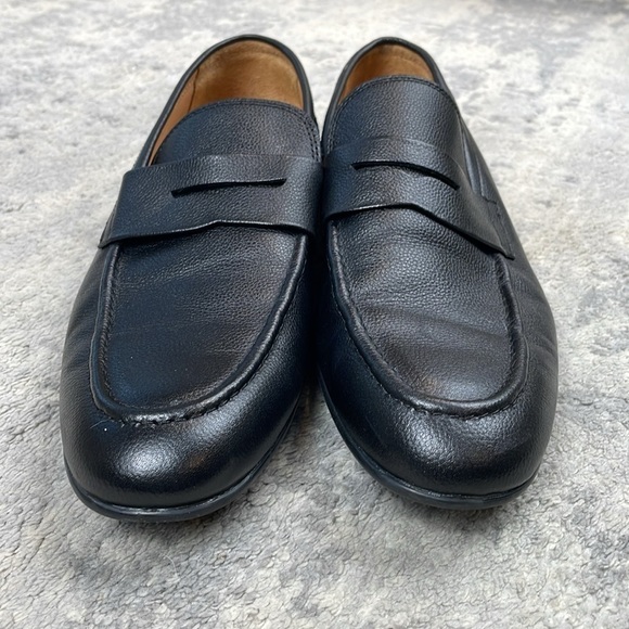 Vittorio Russo Millar Leather Penny Loafers Black Classic Business Sz 10.5 main image 13